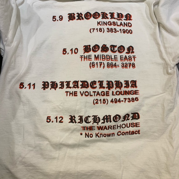 Underground hardcore band division of mind tee - Picture 7 of 8